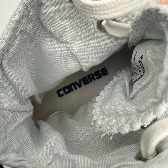 Rare CONVERSE All-Star Hi-Top "Kaia" Two-tone Sneakers Pastel Blue, Women's 7 - Picture 11 of 11